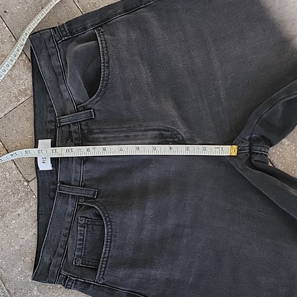 Pistola Alexa Black Flared Women's Jeans With Inside Split Hem Sz 29 - Picture 13 of 14